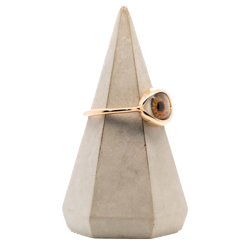 Hazel Gold Mini Eye Ring