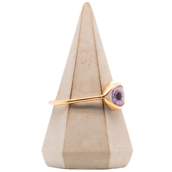Lavender Gold Mini Eye Ring