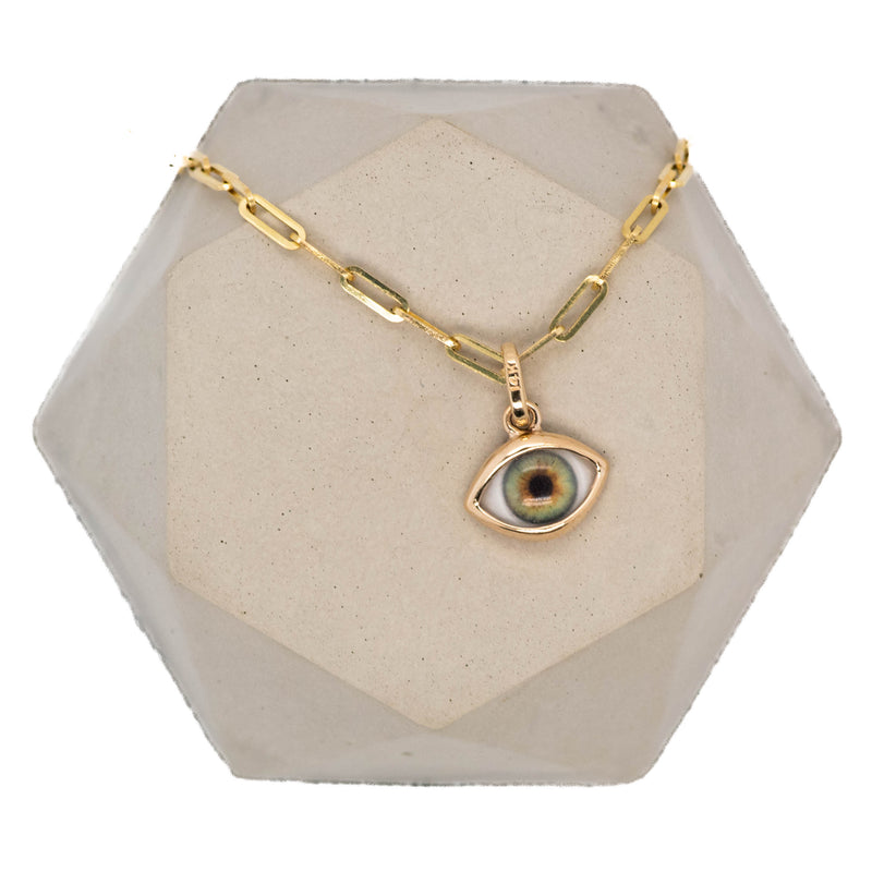 Hazel Gold Mini Eye Pendant